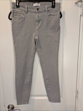 LOFT Gray Skinny Jeans Womens Size 29 / 8 Mid Rise Stretch Denim